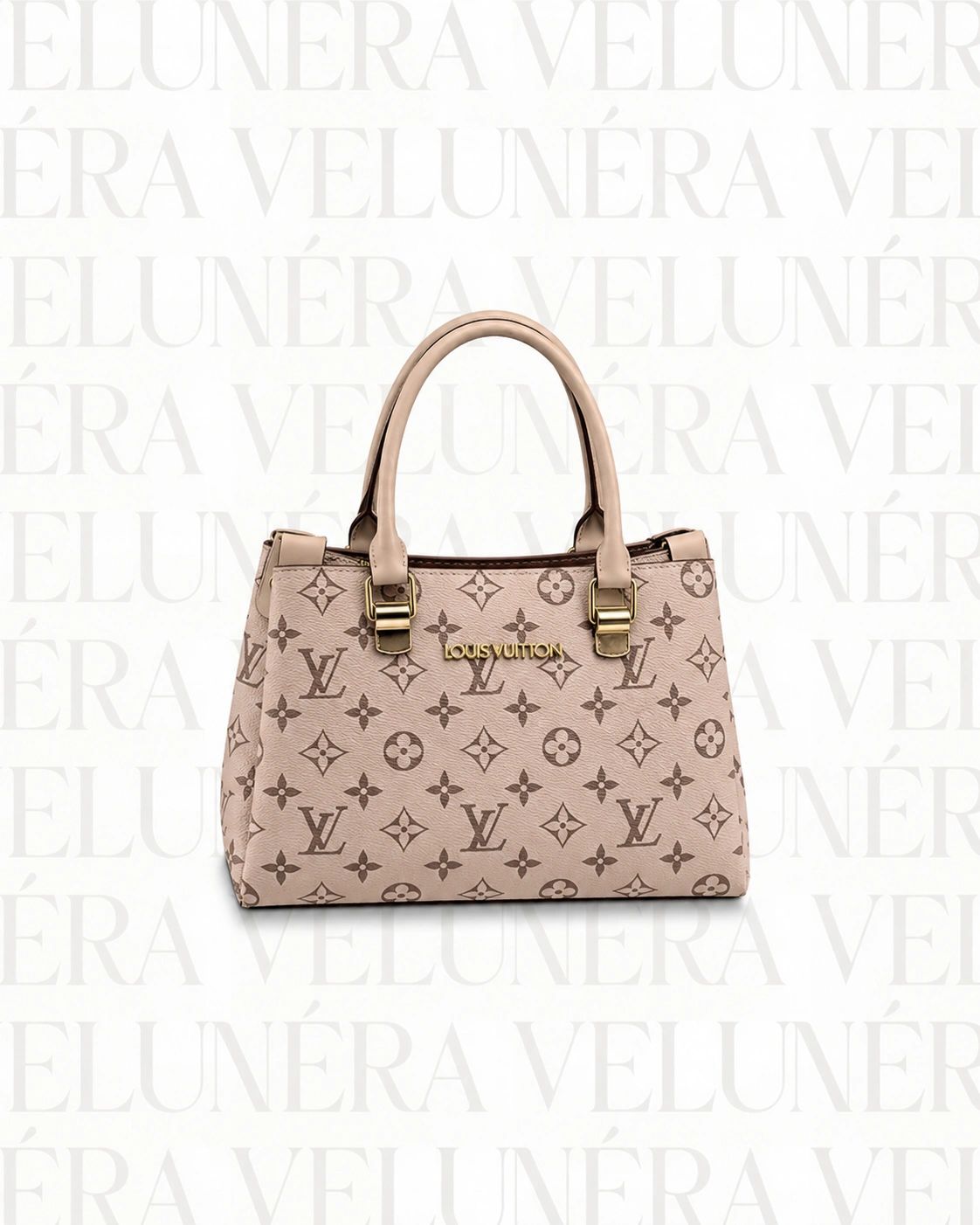 Elegantna Monogram Tote Torba sa Zlatnim Detaljima